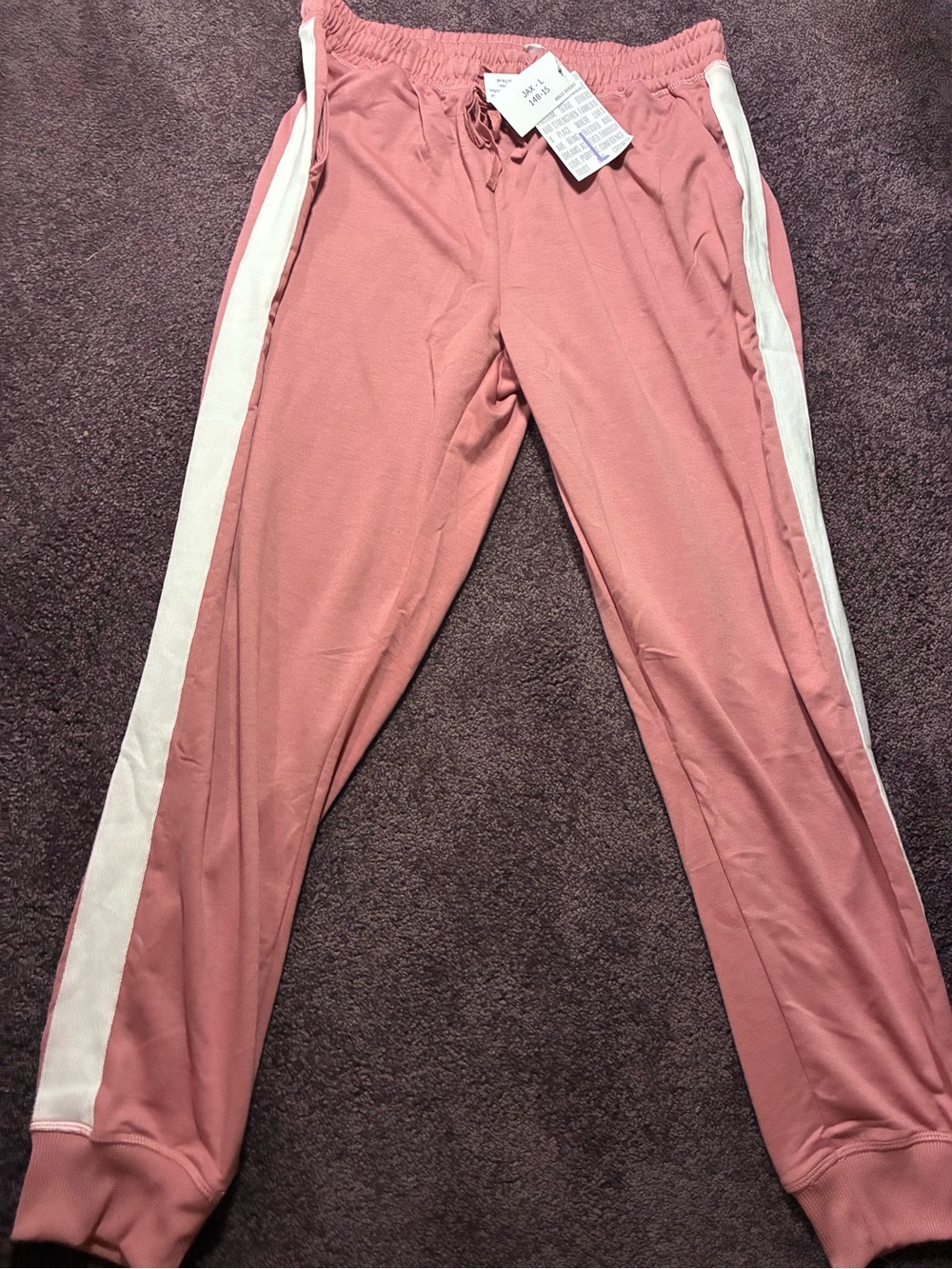 LuLaRoe Rose Pink Drawstring Joggers style JAX